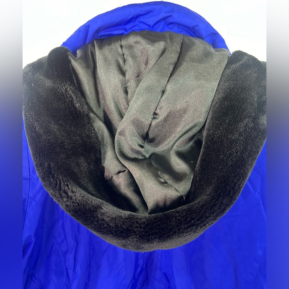 FERA Platinum Royal Blue Women's Snow Ski Jacket Faux Fur Hood 10 Ten Medium - Picture 5 of 10